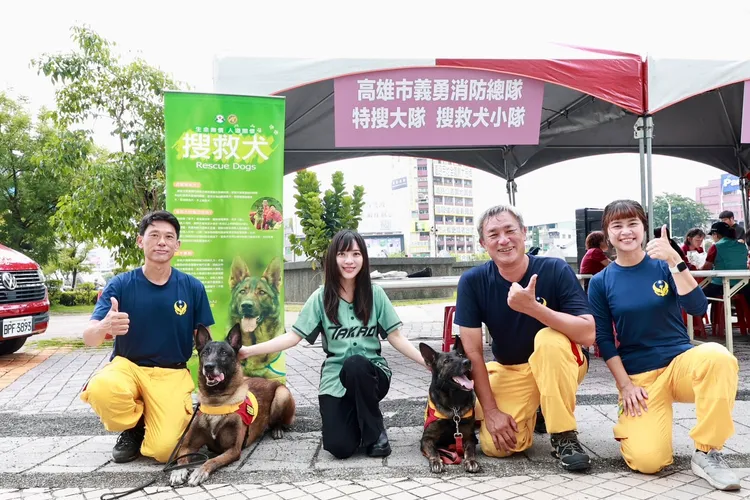 除了捐血公益，活動現場也同步進行消防安全宣導。翻攝畫面