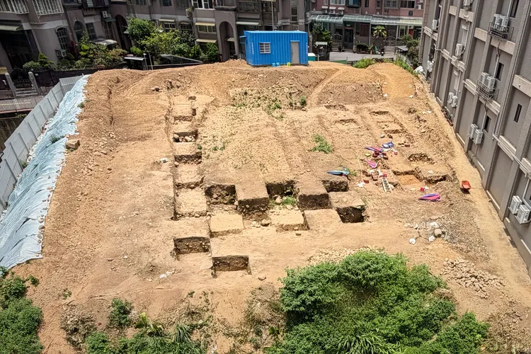新北市五股「石土地公Ⅱ遺址」實景照。館方提供