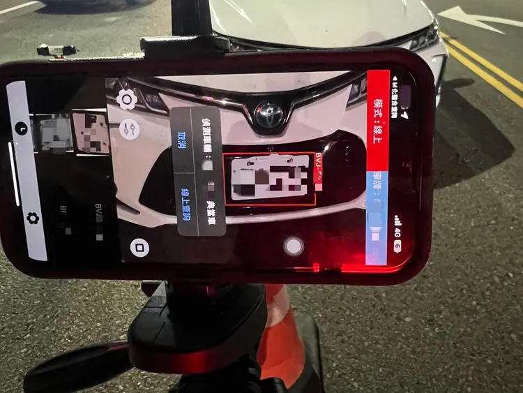 車牌辨識系統。中壢警分局提供