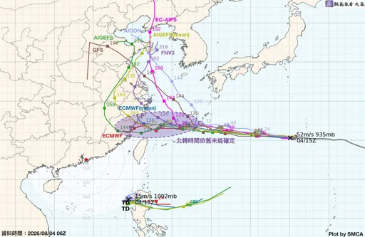 白海豚路徑分歧！歐美日估3大走向　再靠近台灣不排除發布陸警