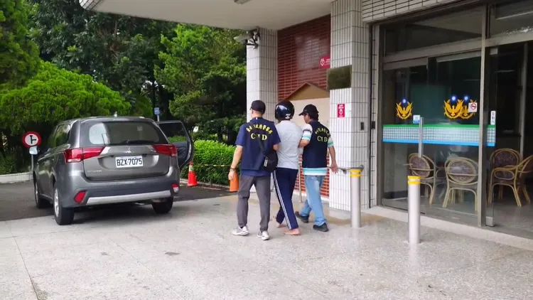 李男殺死戴姓友人遭逮捕。翻攝畫面