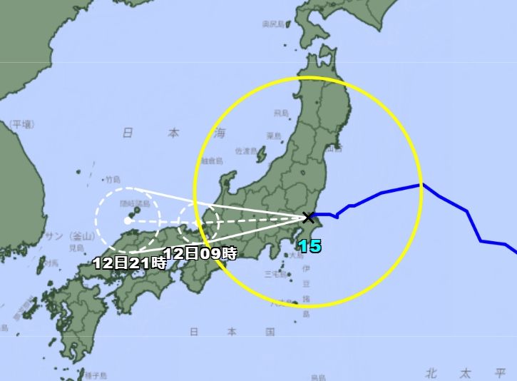 史上第一次!昌鴻颱風登陸茨城南部 將橫穿日本本州