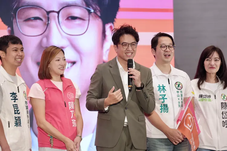 民進黨台北市長參選人沈伯洋。彭欣偉攝