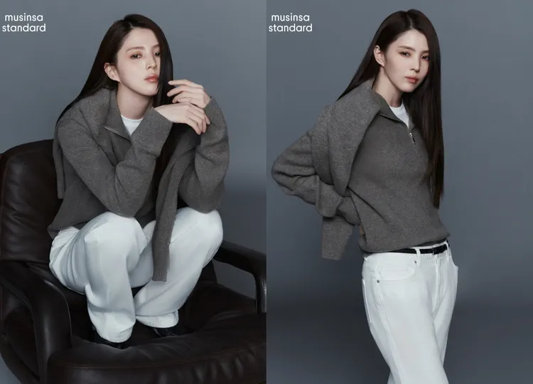 韓韶禧拍攝Musinsa standard秋冬形象照。翻攝musinsa_standard IG