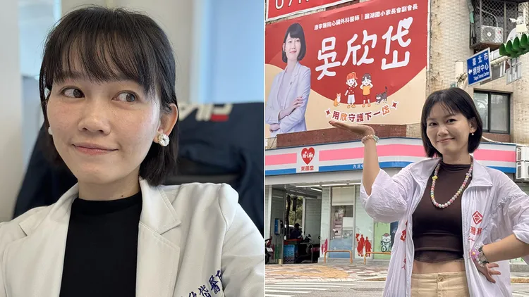 投入北市議員選戰的外科醫師吳欣岱痛批趙建銘「沒擔當」。翻攝吳欣岱臉書