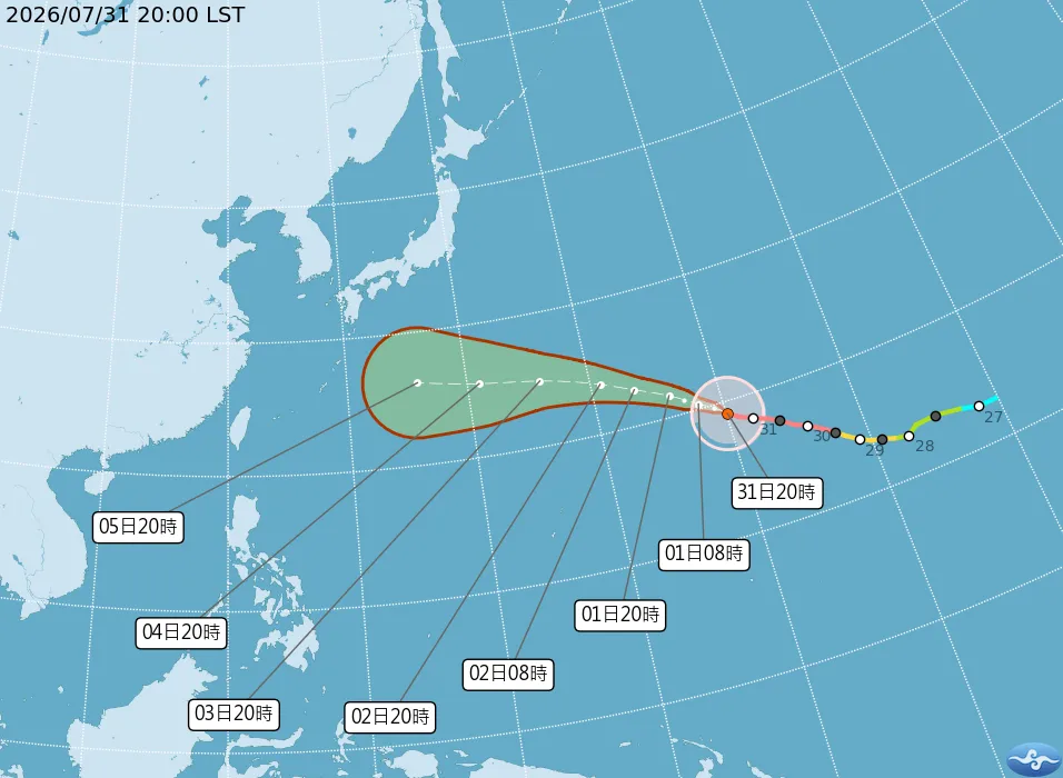強颱白海豚逼近中　最靠近台灣路徑曝光但變數仍大