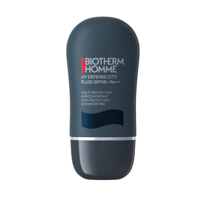BIOTHERM男仕極限輕質UV防護乳(SPF50PA+++) ，30ml／2000元。品牌提供