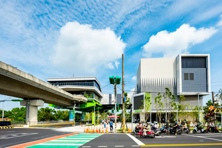 桃園捷運綠線G13南竹中正北站。桃園市府提供