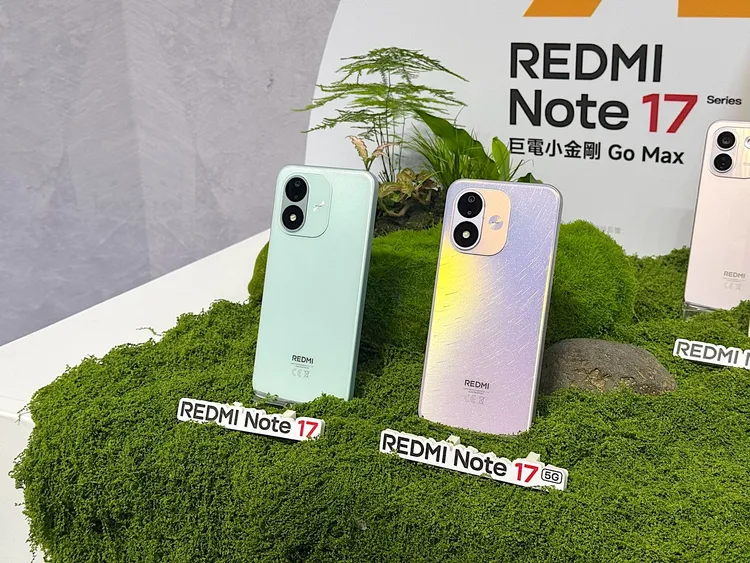 REDMI Note 17 5G與REDMI Note 17同樣主打大螢幕、長續航與高性價比，差異主要在於是否支援5G。趙筱文攝