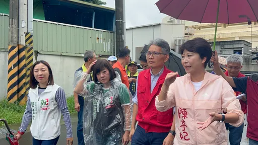 台南仁德、永康多處嚴重積淹水　陳亭妃今邀經濟部官員視導排水系統