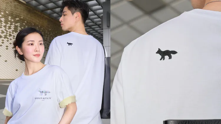 衣服背面左肩處則藏有黑色漫步小狐狸剪影。品牌提供