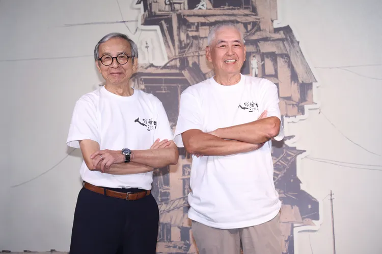 吳念真（左）和柯一正。莊宗達攝