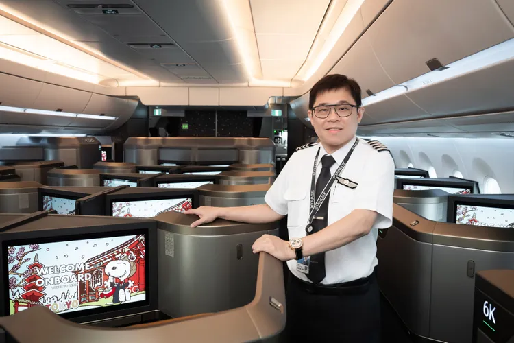 星宇航空創辦人張國煒親自執飛發表航班。品牌提供