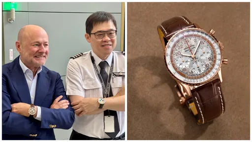 直擊｜百年靈二度聯名星宇航空　專屬航班發新錶張國煒親執飛