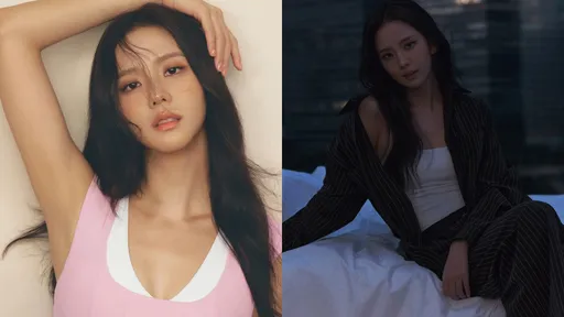 Jisoo套低胸洋裝秀出微辣曲線　加碼慵懶「床照」超撩人