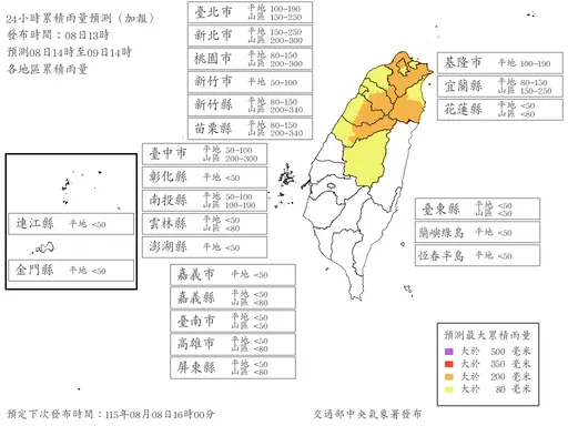 白海豚最新風雨預測！明天「7縣市」達停班課標準
