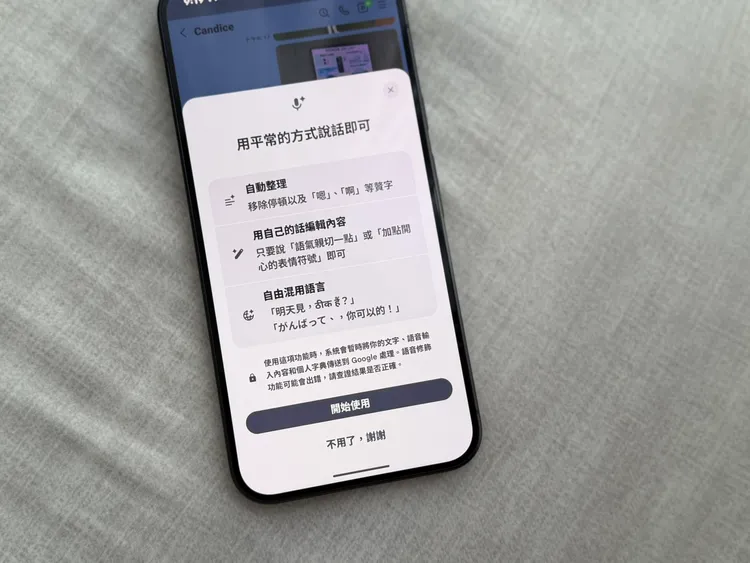 除了支援「嗯」「啊」等贅詞、調整說話語氣外，還可以兼容其他語言。趙筱文攝