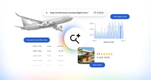 Google搜尋變AI旅行社！機票降價自動通知　連飯店都能訂