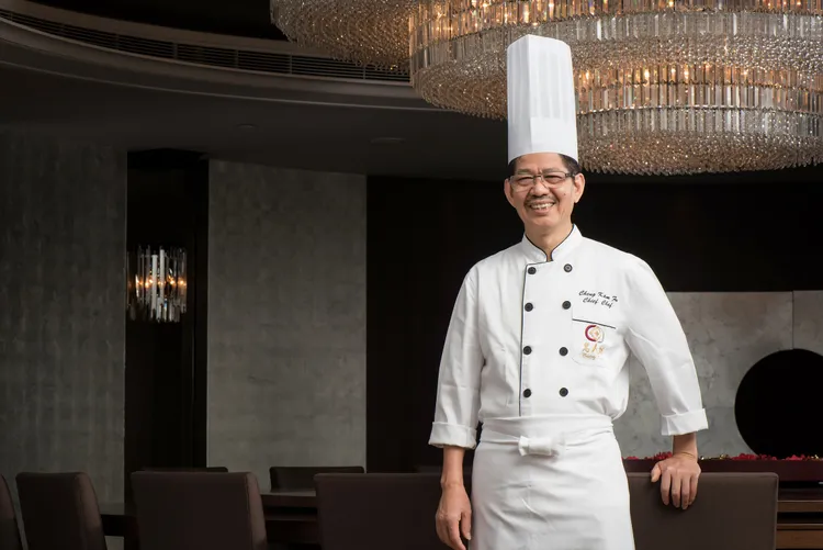 香港名人坊名廚「富哥」鄭錦富。漢來美食提供