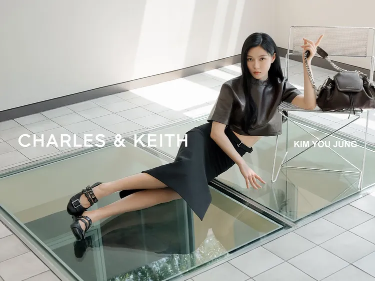 金裕貞拍攝CHARLES & KEITH秋冬形象照。翻攝charleskeith IG