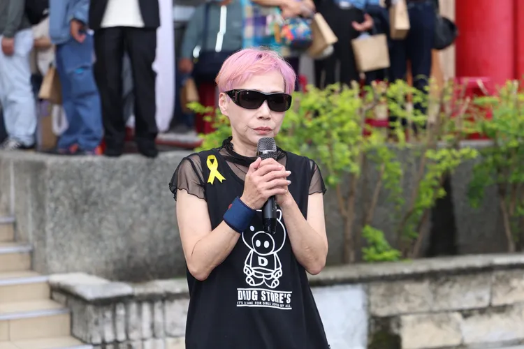 藍如潔雖身體抱恙，仍到場送別。莊宗達攝