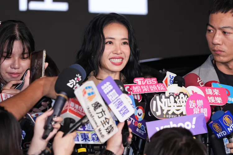 蔡依林今出席代言活動分享近況。彭欣偉攝