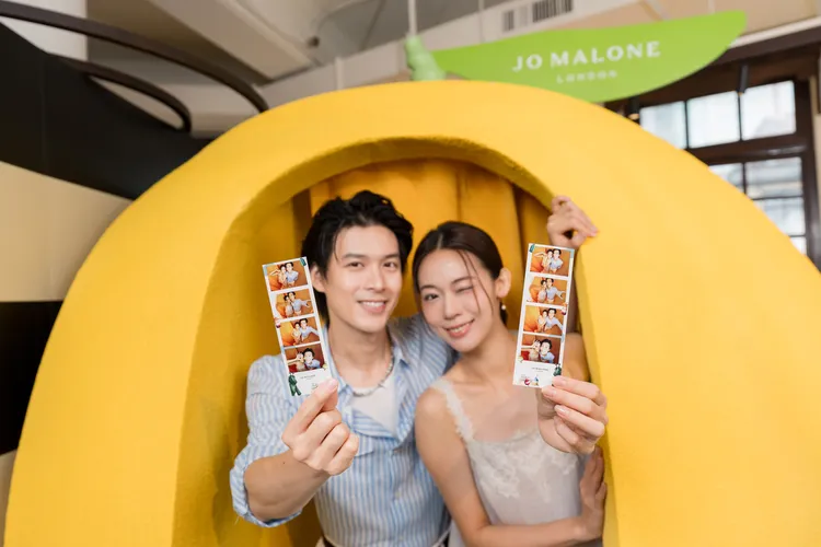 Jo Malone London全新海鹽佛手柑香水大稻埕限定拍貼機。品牌提供