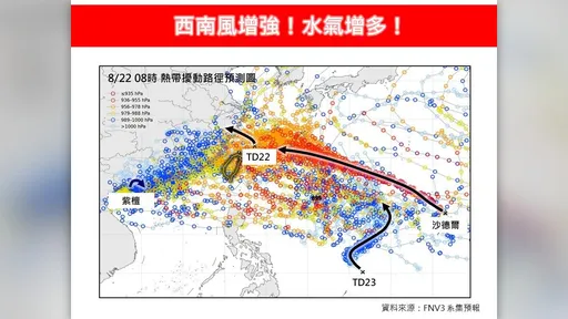 颱風2+2攪局！專家：暴雨只歇48小時　沙德爾逼近又濕漉漉