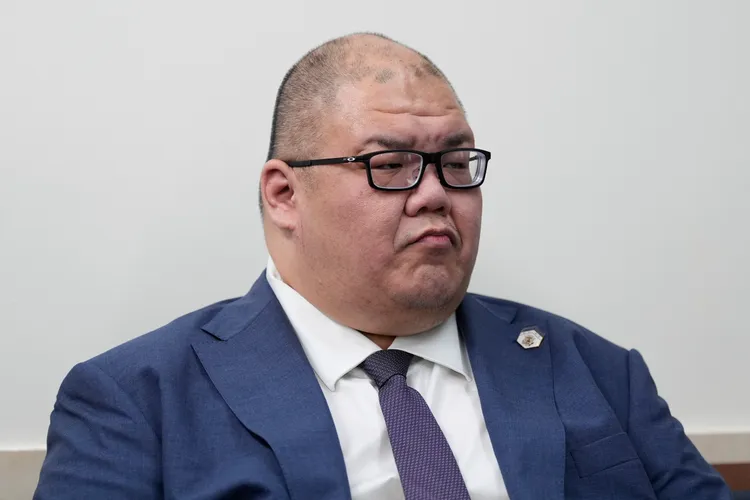 張振熙被美國總統川普稱為「我的相撲選手」。美聯社