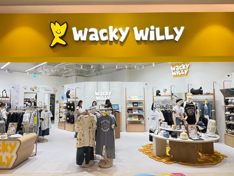 Wacky WiLLy進駐台中LaLaport。品牌提供