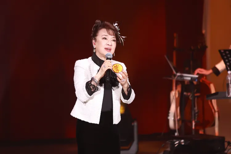 翁倩玉今天在台北國際會議中心開唱。彭欣偉攝