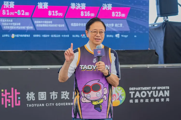 張善政致詞。桃園市府提供