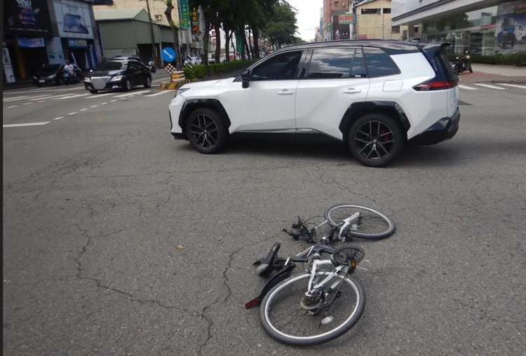 吳姓少年的單車。民眾提供