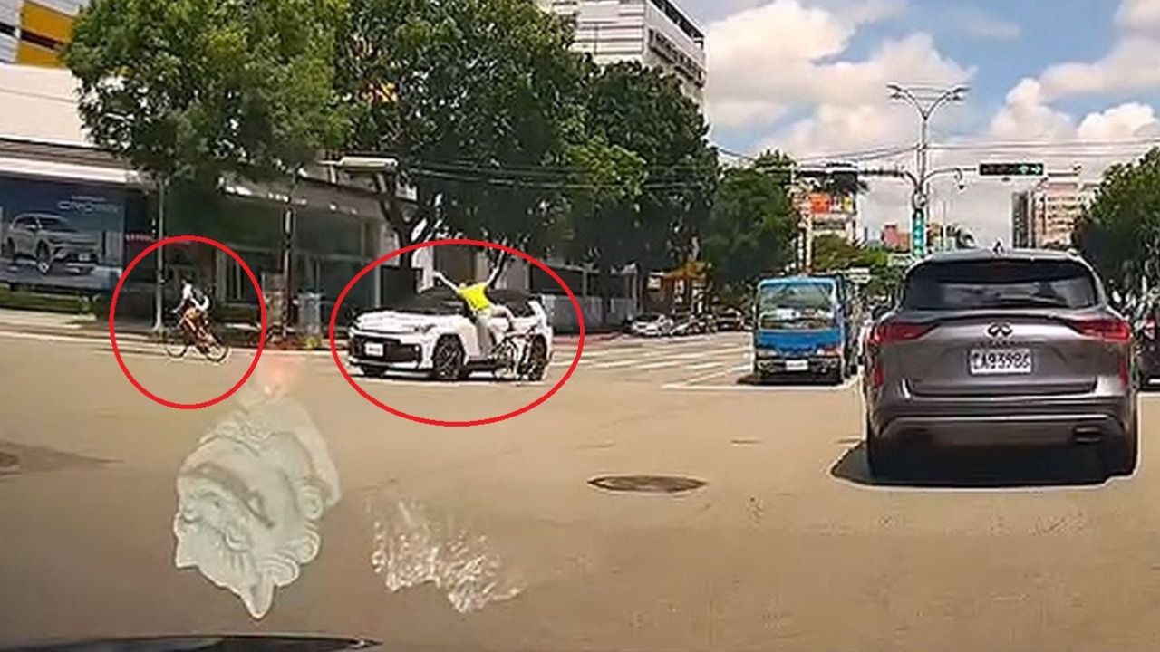 台中單車少年「外側直接左轉」被撞飛 目擊者驚呼:勇敢的小朋友