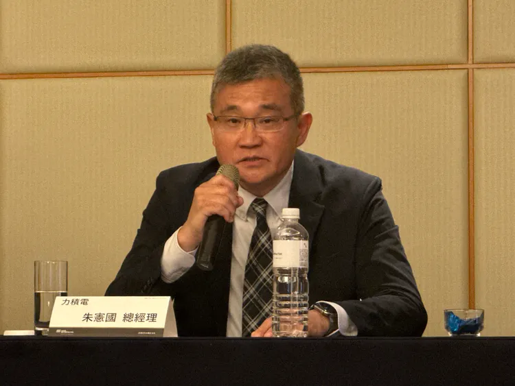 力積電總經理朱憲國。呂承哲攝