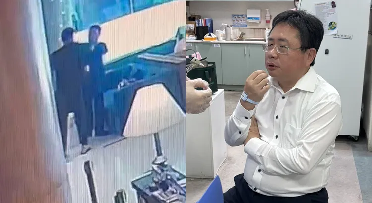 矢板明夫遭暴力攻擊被陸委會定調為跨境鎮壓事件，認定中國要透過個案製造寒蟬效應。施志昌提供