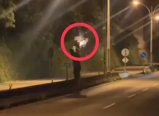 為閃超速罰單出奇招！男砂輪機狂鋸150萬測速桿　被警抓辯「我在鋸樹」