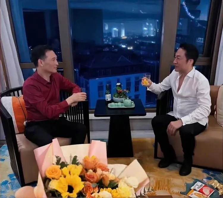 馬景濤見未來岳父。翻攝自微博