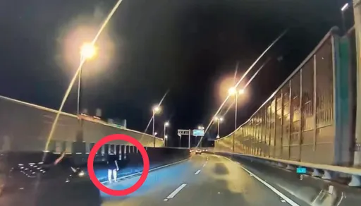 女子誤闖左營大中路高架路段！警方迅速趕赴攔截　還將開罰這數目