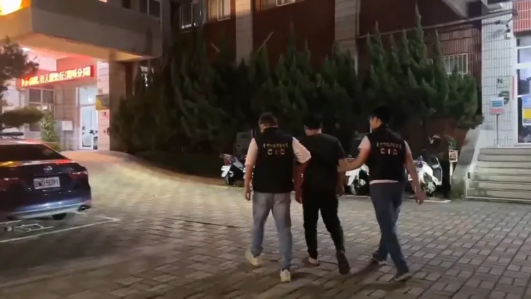 警方查獲恐嚇江和樹服務處的林姓男子。民眾提供