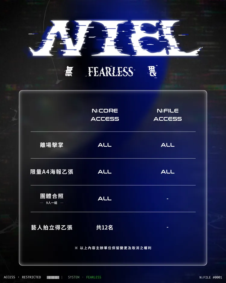Niel祭出全場擊掌等福利。FU Entertainment提供