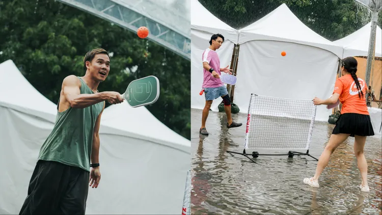 「Outside Festival Taipei」戶外嘉年華劃了戶外匹克球體驗。品牌提供