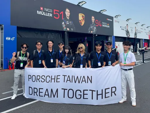 台灣保時捷Dream Together首度出國　帶臺大賽車隊直擊Formula E東京站