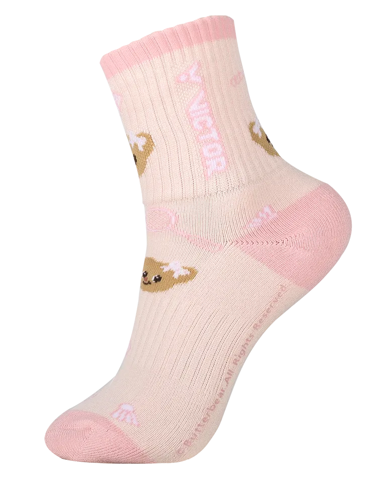 VICTOR x Butterbear聯名系列中筒運動襪，300元。品牌提供
