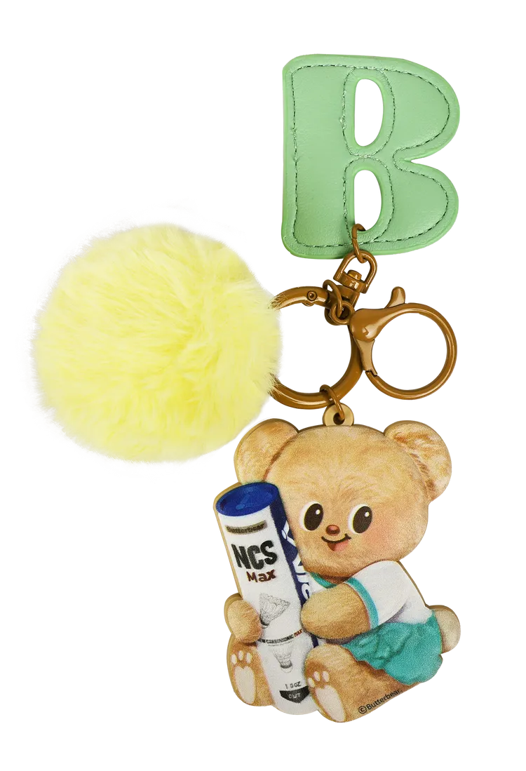 VICTOR x Butterbear聯名系列吊飾，220元。品牌提供