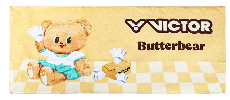VICTOR x Butterbear聯名系列運動毛巾，680元。品牌提供