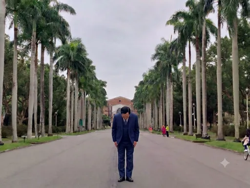 管中閔正式退休！椰林大道前一鞠躬　識別證多了4個字