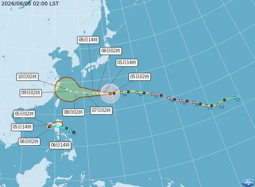鯨魚颱風生成！雙颱共舞　白海豚最快週五發海警