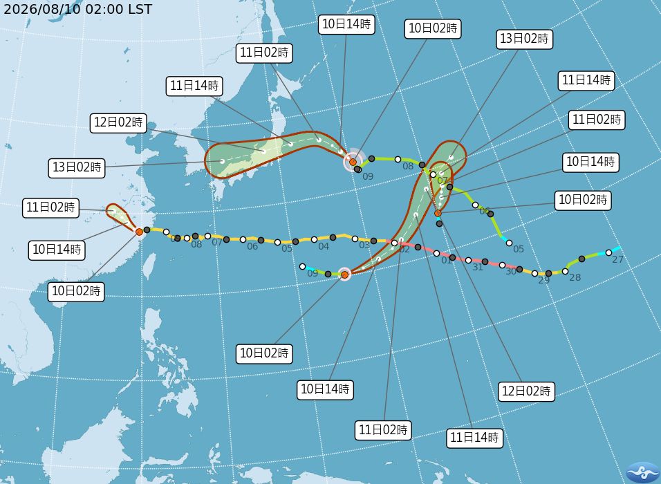 白海豚登陸中國!今4縣市大雨 「颱風尾」掃中南部