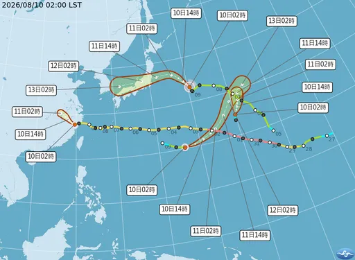 白海豚登陸中國！今4縣市大雨　「颱風尾」掃中南部